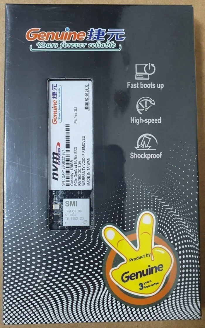 SSD NVME 256GB GENUINE