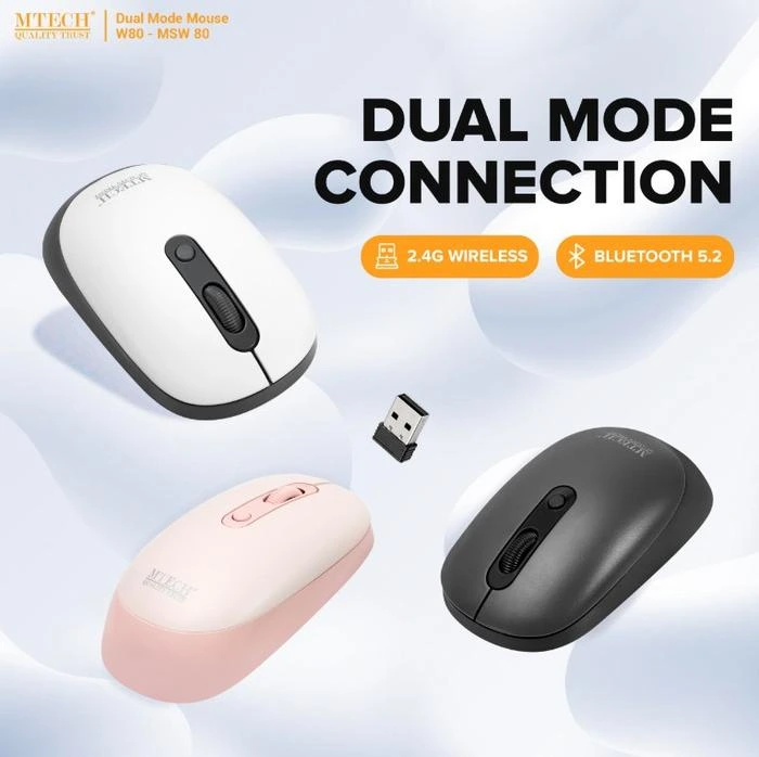 Mouse Wireless Dual Mode M-TECH W80