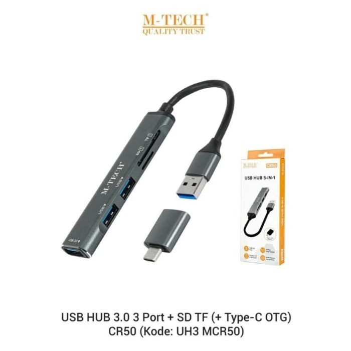 USB HUB 5 IN 1 M-TECH CR50